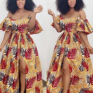 Ankara maxi dress